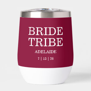 Braut Tribe Brautparty Cranberry Rot