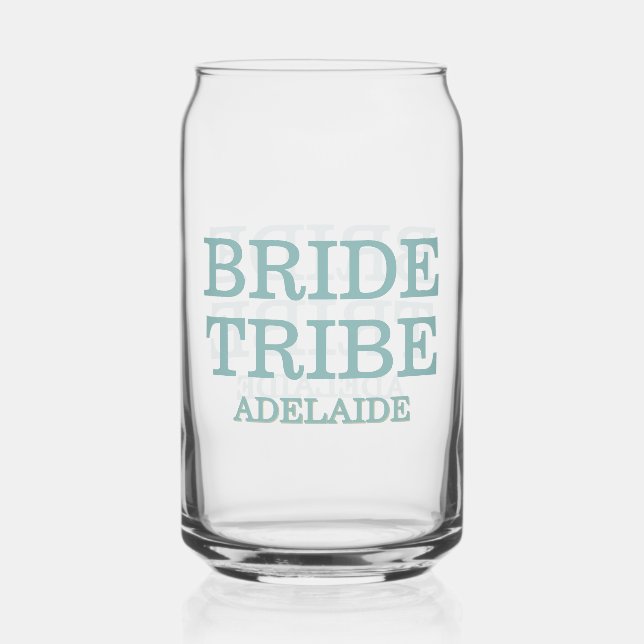 Braut Tribe Brautparty Meer Glas Grün (Vorderseite)
