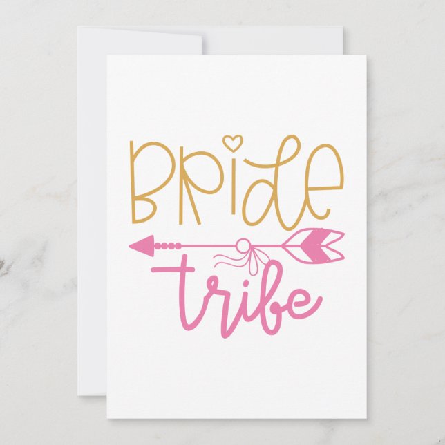Braut Tribe Dankeskarte (Vorderseite)