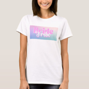 Braut Tribe Gradient Druck T-Shirt