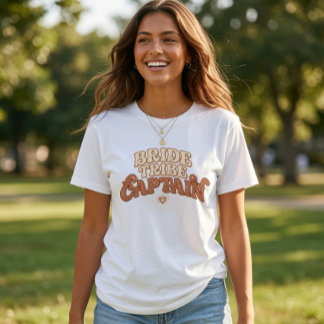 Braut Tribe Kapitän Retro | Junggesellinnenabschie T-Shirt