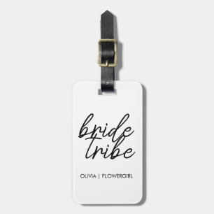 Braut Tribe Moderne Blumenmädchen Hochzeit Gepäckanhänger