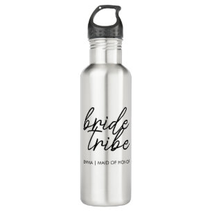 Braut Tribe   Moderne, personalisierte Brautjungfe Edelstahlflasche