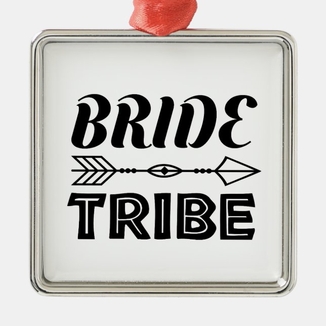 Braut Tribe Ornament Aus Metall (Vorne)