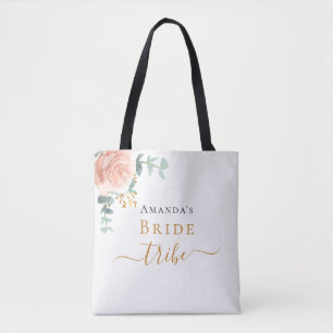 Braut Tribe Rosen Gold Floral Eukalyptus Grün Tasche