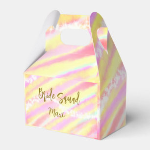 Braut-Truppe goldenes Pastell rosa farbenfroher Gl Geschenkschachtel
