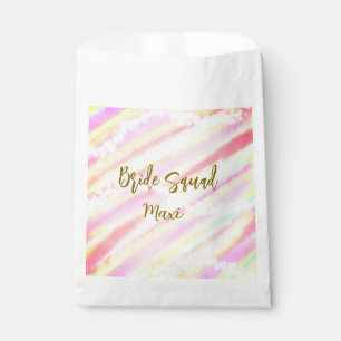 Braut-Truppe goldenes Pastell rosa farbenfroher Gl Geschenktütchen
