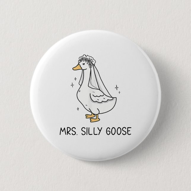 Braut um Hochzeit Alberne Brautgöttin Loose Button (Vorderseite)