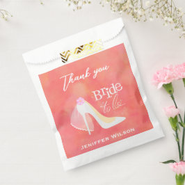 Braut um rosa weißes Brautparty Hochzeit zu sein Geschenktütchen