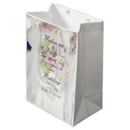 Braut und Blume Bouquet Wedding Mittlere Geschenktüte