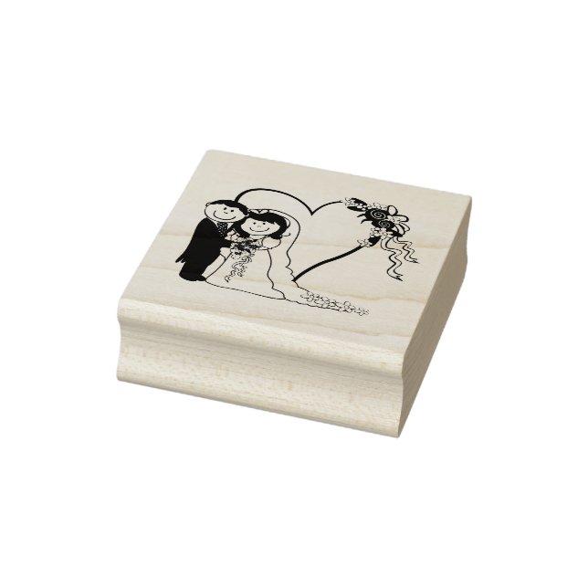 Braut und Boden Gummistempel (Stempel)
