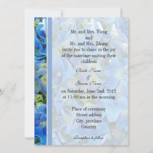 Braut und Bräutigam Eltern, Hochzeitseinladung Einladung