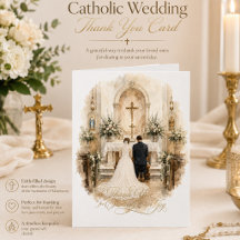 Braut und Bräutigam knien am Altar Hochzeit