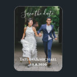 Braut und Bräutigam laufen, Save the Date, Brauch Magnet<br><div class="desc">Braut und Groon laufen,  Save the Date,  Brand</div>