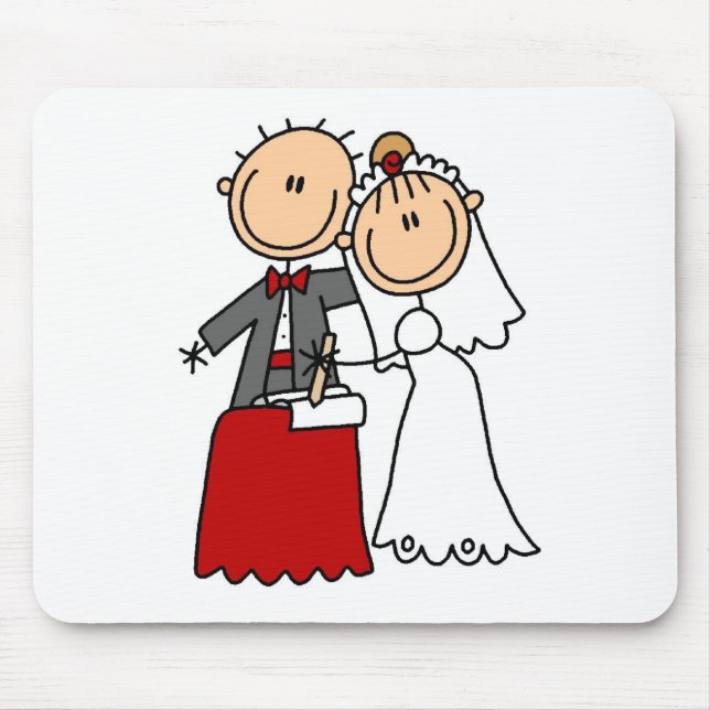 Braut und Bräutigam-Mauspad Mousepad (Vorne)