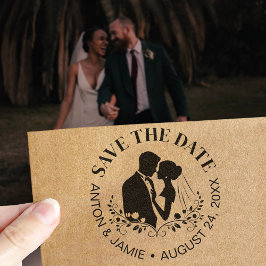 Braut und Bräutigam Save The Date Hochzeitsdatum N Permastempel