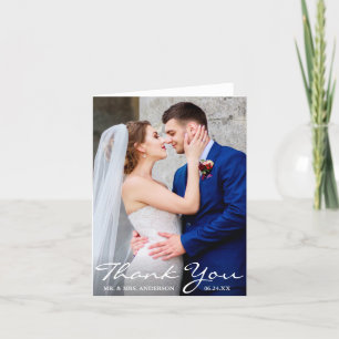 Braut und Bräutigam von Hochzeiten Foto - Danke