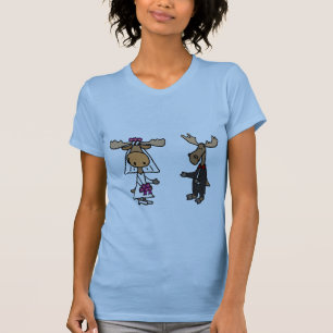 Braut und Elche T-Shirt