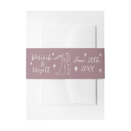Braut und Gräuel Namen Doodle Hochzeit Einladung Einladungsbanderole