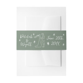 Braut und Gräuel Namen Doodle Hochzeit Einladung Einladungsbanderole