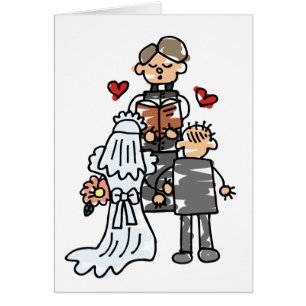 Braut und Gräuel während der Zeremonie