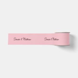 Braut und Groom Almond Blossom Pink Ripsband