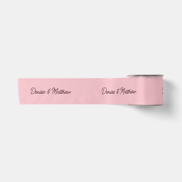 Braut und Groom Almond Blossom Pink Satinband