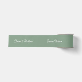 Braut und Groom Basil Green Ripsband
