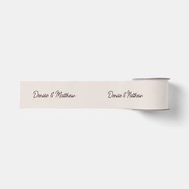 Braut und Groom Cameo Beige Ripsband