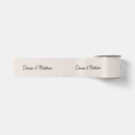 Braut und Groom Cameo Beige Satinband