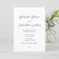 Braut und Groom Church Wedding, Navy Blue