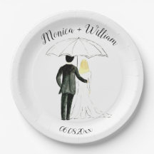 Braut und Groom Classic Moderne, stilvolle Hochzei