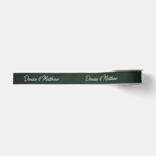 Braut und Groom Emerald Ripsband