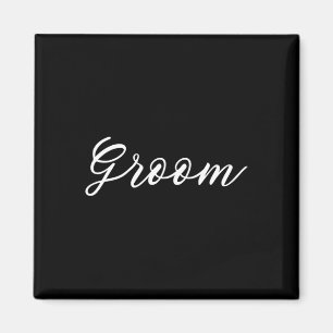 Braut und Groom Flitterwochen, nur verheiratet Magnet
