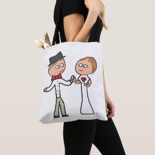 Braut und Groom-Hochzeit Tasche