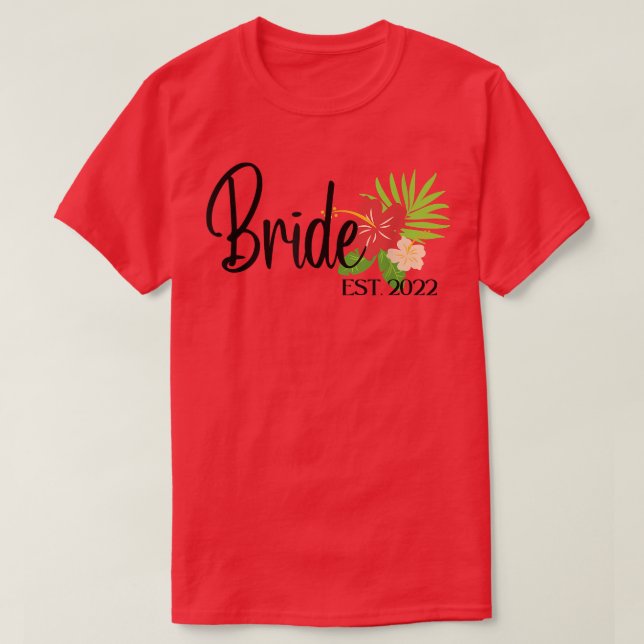 Braut und Groom Honeymoon Just Married Co T-Shirt (Design vorne)