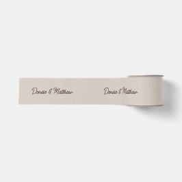Braut und Groom perfekt blassbeige Ripsband