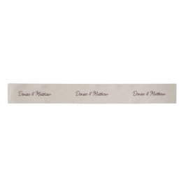Braut und Groom perfekt blassbeige Satinband