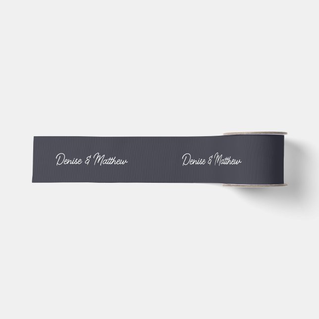 Braut und Groom Polar Night Ripsband (Vorderseite)