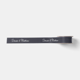 Braut und Groom Polar Night Satinband
