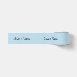 Braut und Groom Spun Sugar Blue Ripsband