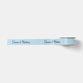 Braut und Groom Spun Sugar Blue Satinband