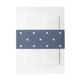 Braut und Groom Stars Blue Wedding Einladungsbanderole
