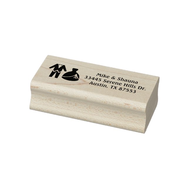 Braut und Groom Wedding Address Rubber Briefmarke Gummistempel (Stempel)