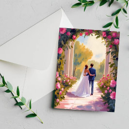 Braut- und Hochzeitskarte für Neugeborene