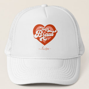 Braut Und Team Braut Junggesellinnenabschied Retro Truckerkappe