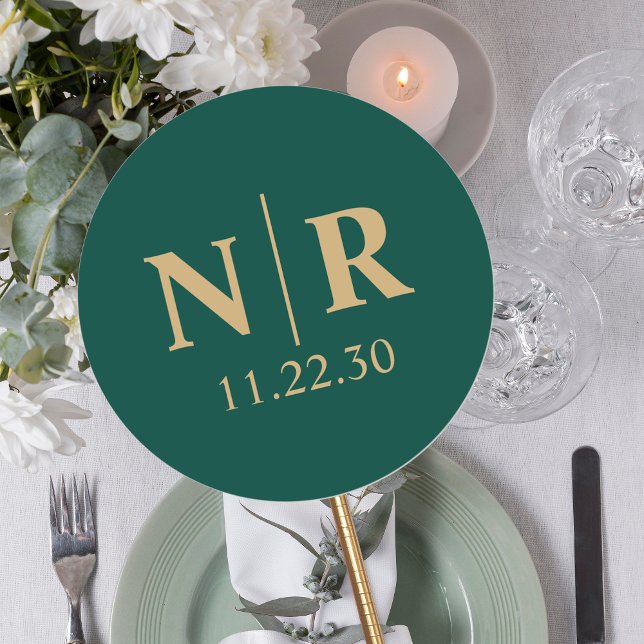 Braut- und Wurfanfänge für die Hochzeit Runder Aufkleber (Von Creator hochgeladen)