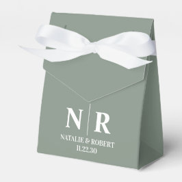 Braut- und Wurzelinitials für Hochzeiten elegant Geschenkschachtel