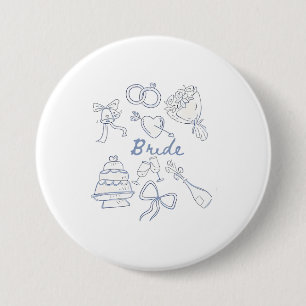 Braut Verlobung Hochzeit Paare Ehemann Ehefrau Button