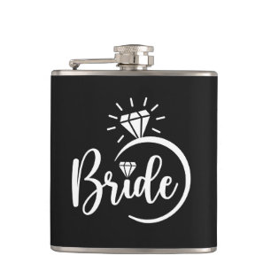 Braut Vinyl umwickelte Flasche Flachmann